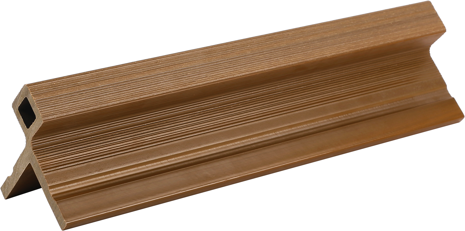 NewTechWood composiet co-extrusie hoekprofiel castellation t.b.v. wand bekleding, 7x8x300cm, Red Cedar