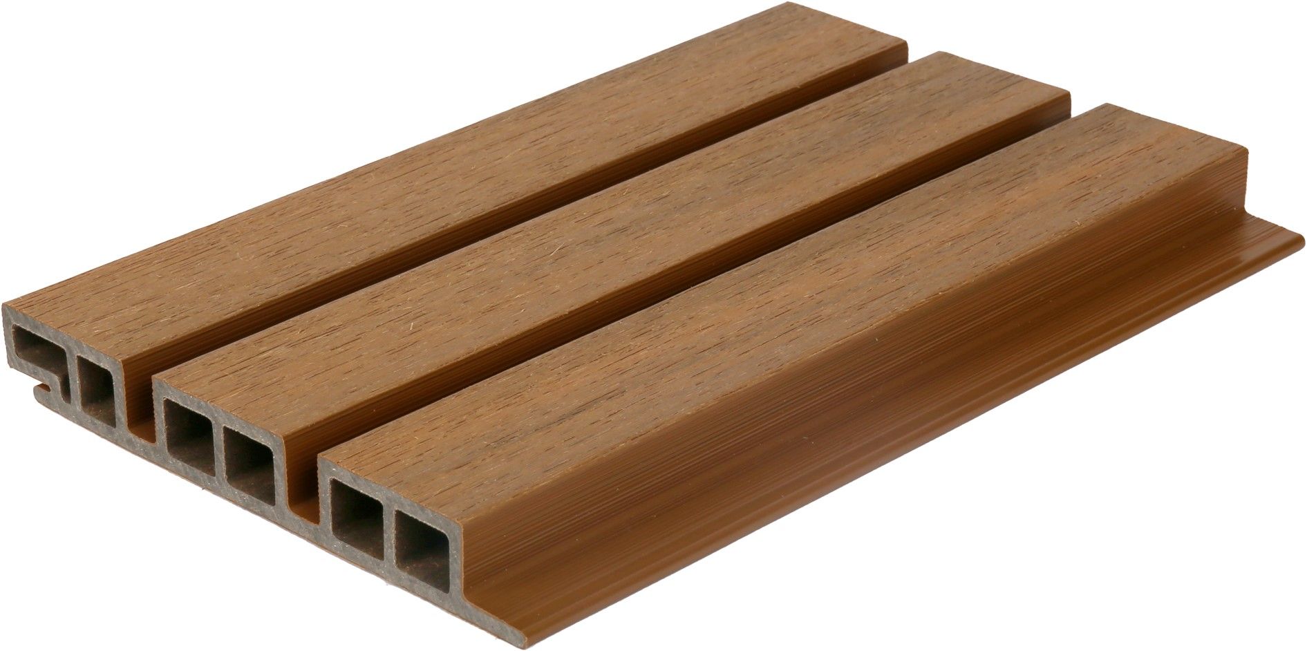 NewTechWood composiet co-extrusie wand bekleding castellation 50 profiel, 2,5x19,6x290cm, Red Cedar