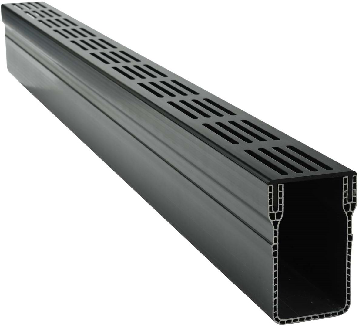 Garden Drain goot 100x6,5x10cm Zwart