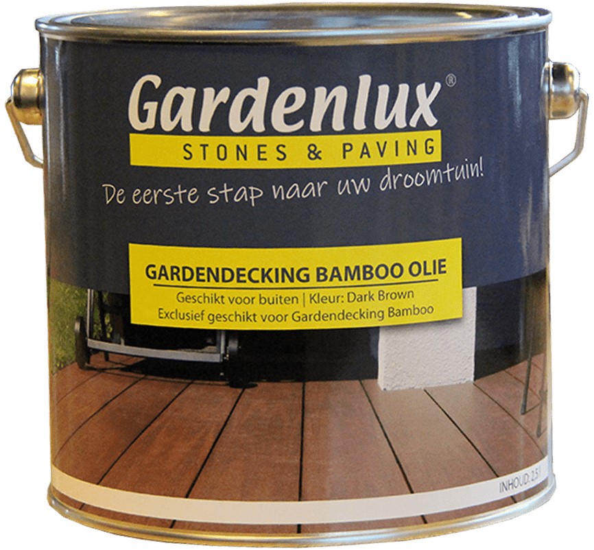 Gardendecking Bamboo Vlonderplank Olie 2500 ml Dark Brown