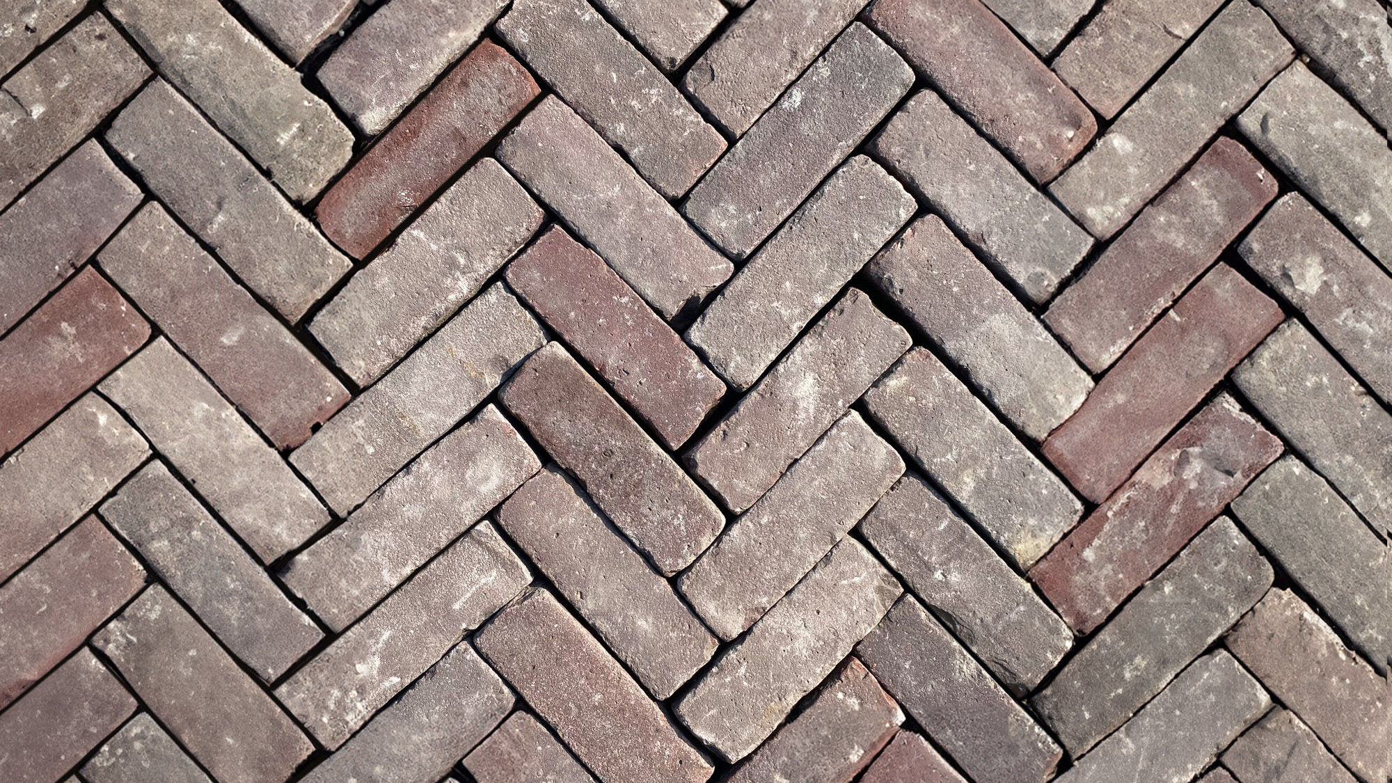 Gebakken dikformaat oud gebruikt Rood/Paars (los gestort)