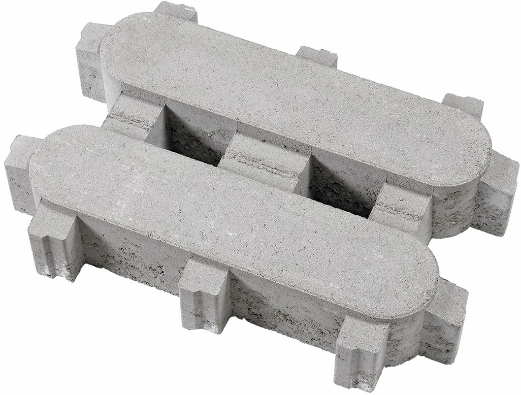 Grastegel 40x60x12cm Mirum Grijs