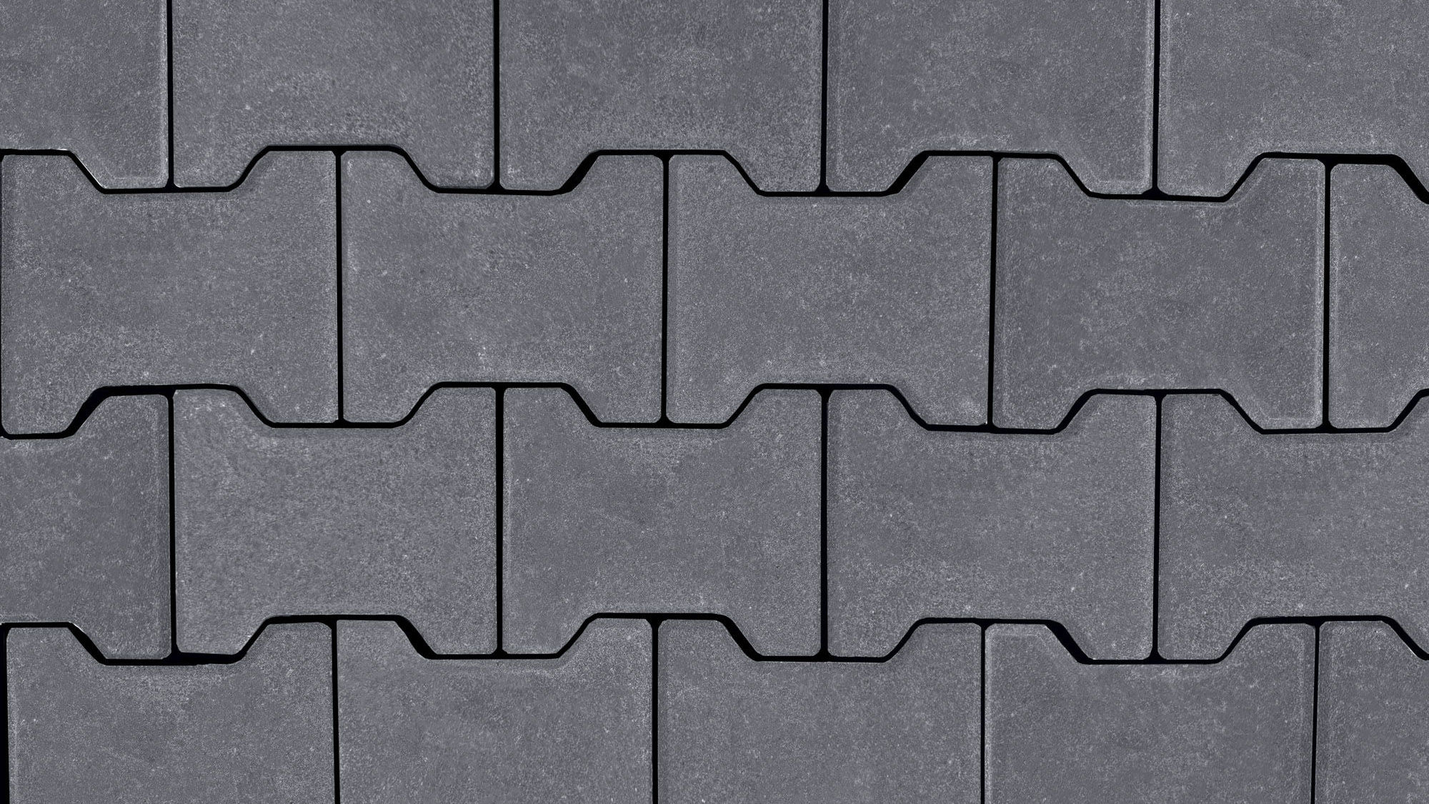 Beton H-profielklinker 8cm Zwart (24st begin/24st halve)